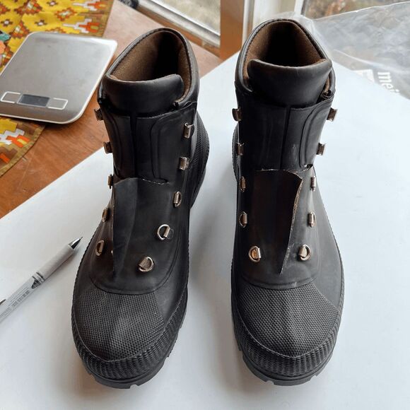 Vintage L.L. Bean DryBoot Rubber Hiking Boots Sz 9 Waterproof Workwear - Picture 5 of 11